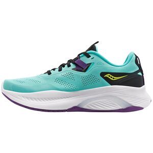 SAUCONY WOMEN'S GUIDE 15 RUNNING SHOE, COOL MINT/ACID, 8